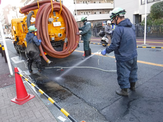 作業終了後の清掃工